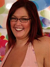 Peaches has a sweet smile and an enormous set of fat knockers and she loves showing it off
